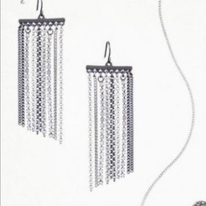 **ISO**C+I "Rare" Rhinestone + Chain Fringe Earrings